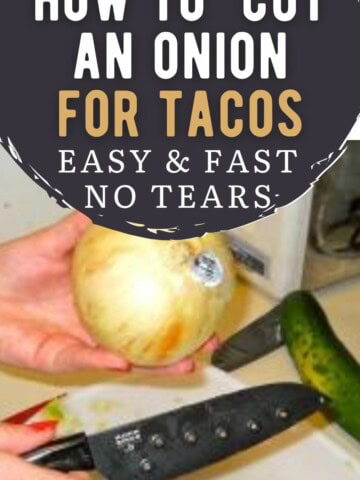 how to cut an onion for tacos