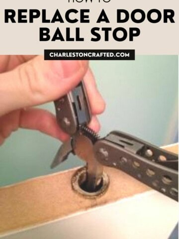 how to replace a door ball stop