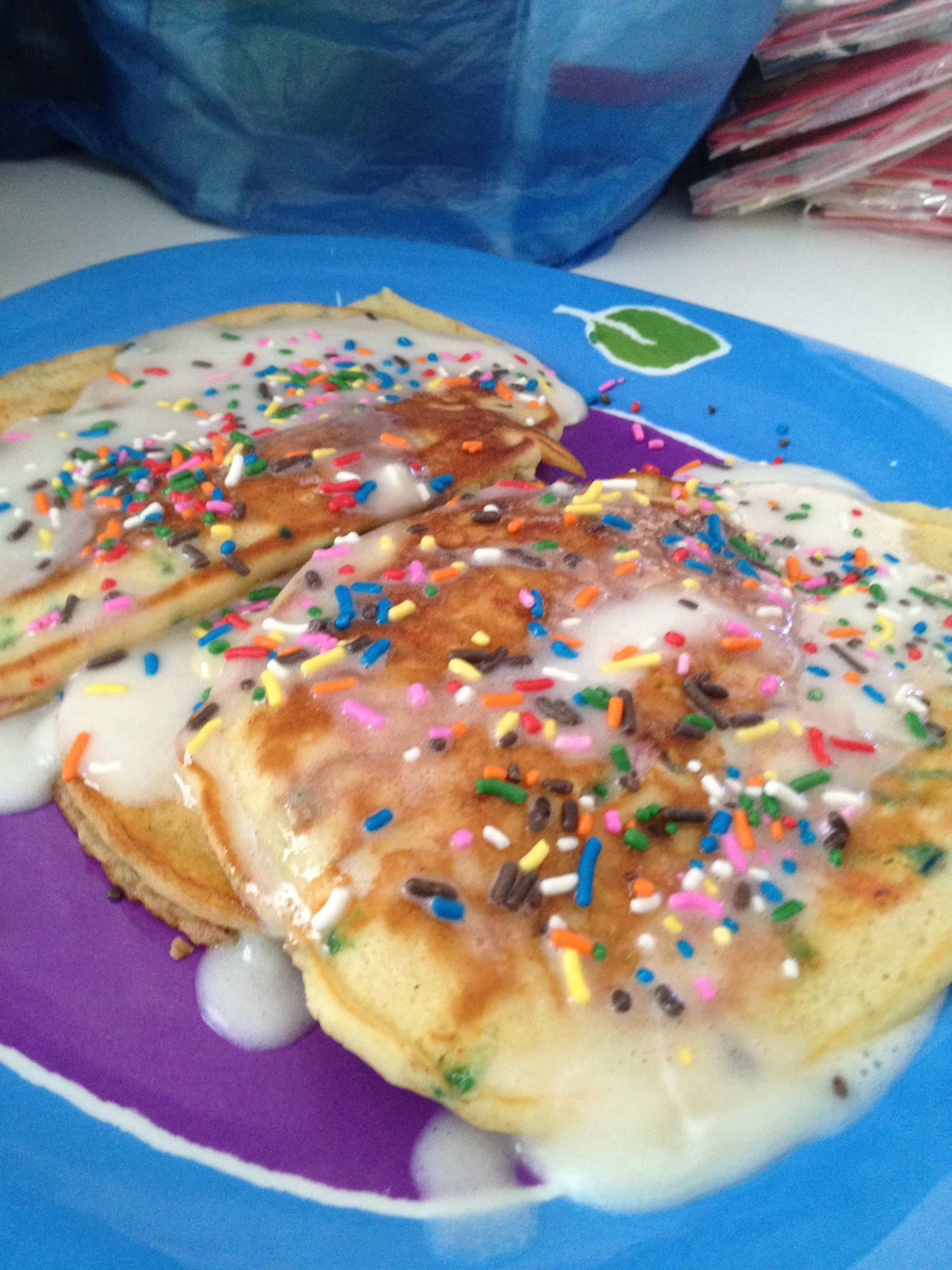 Birthday Cake Pancakes • Charleston Crafted