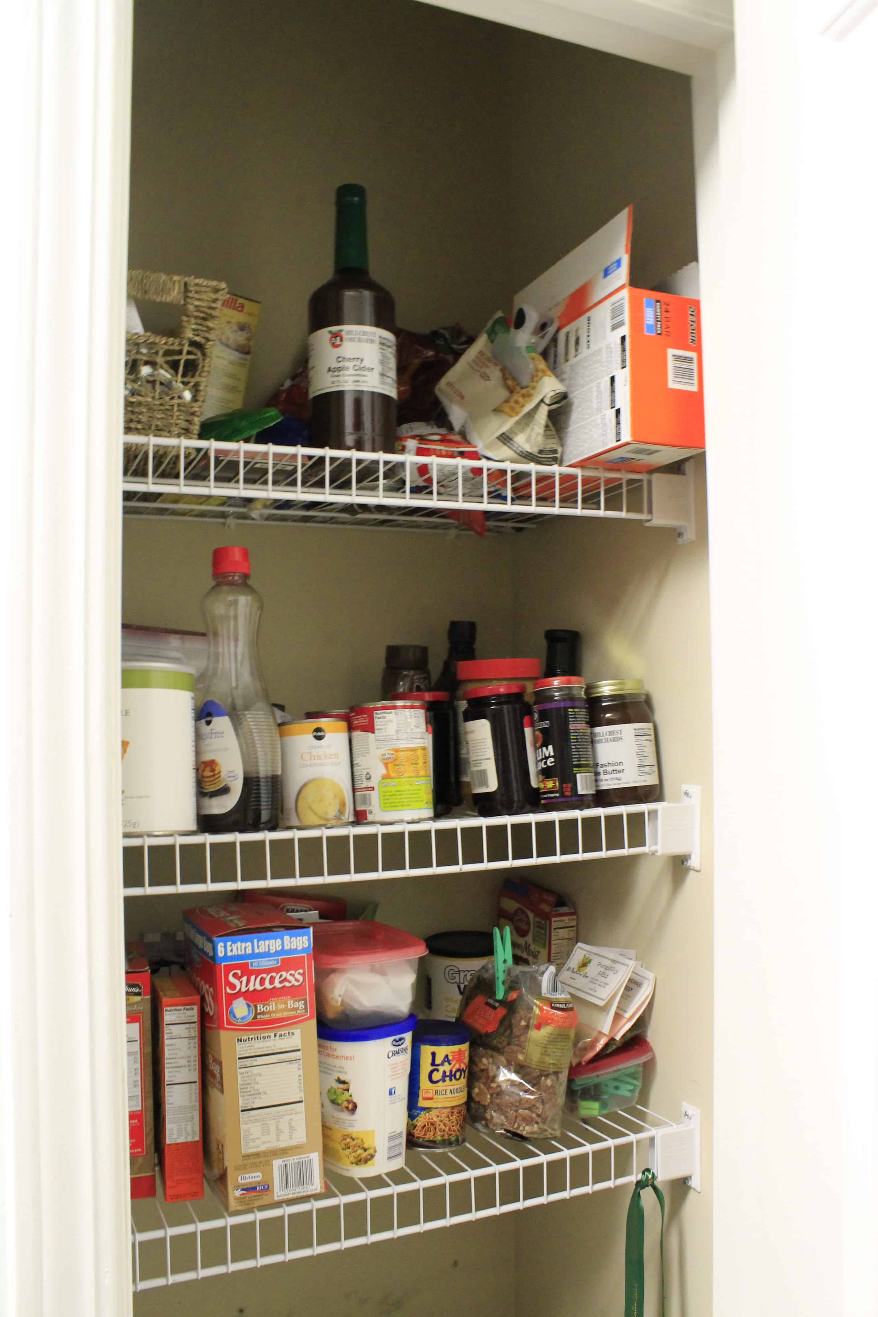 Organizing the Pantry - Quick Fix for Wire Shelves - Eat at Home