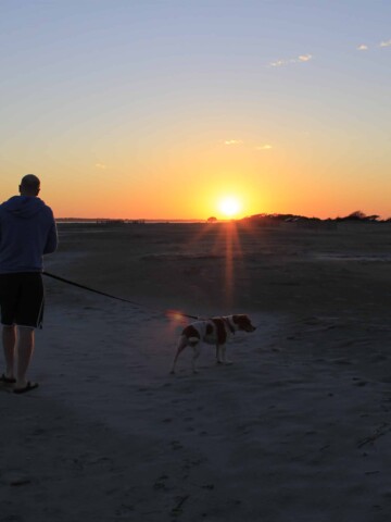 Walk on the beach at sunset - Charleston Crafted