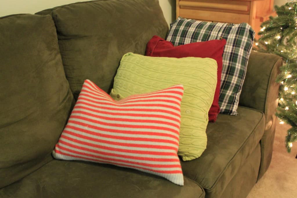 No Sew Sweater Pillows - Charleston Crafted