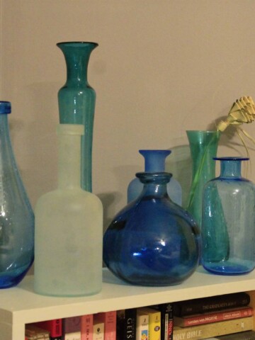 Sea Glass Vase Display - Charleston Crafted