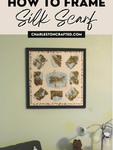 how to frame a silk scarf