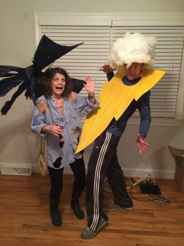 Lighting strike DIY halloween costume