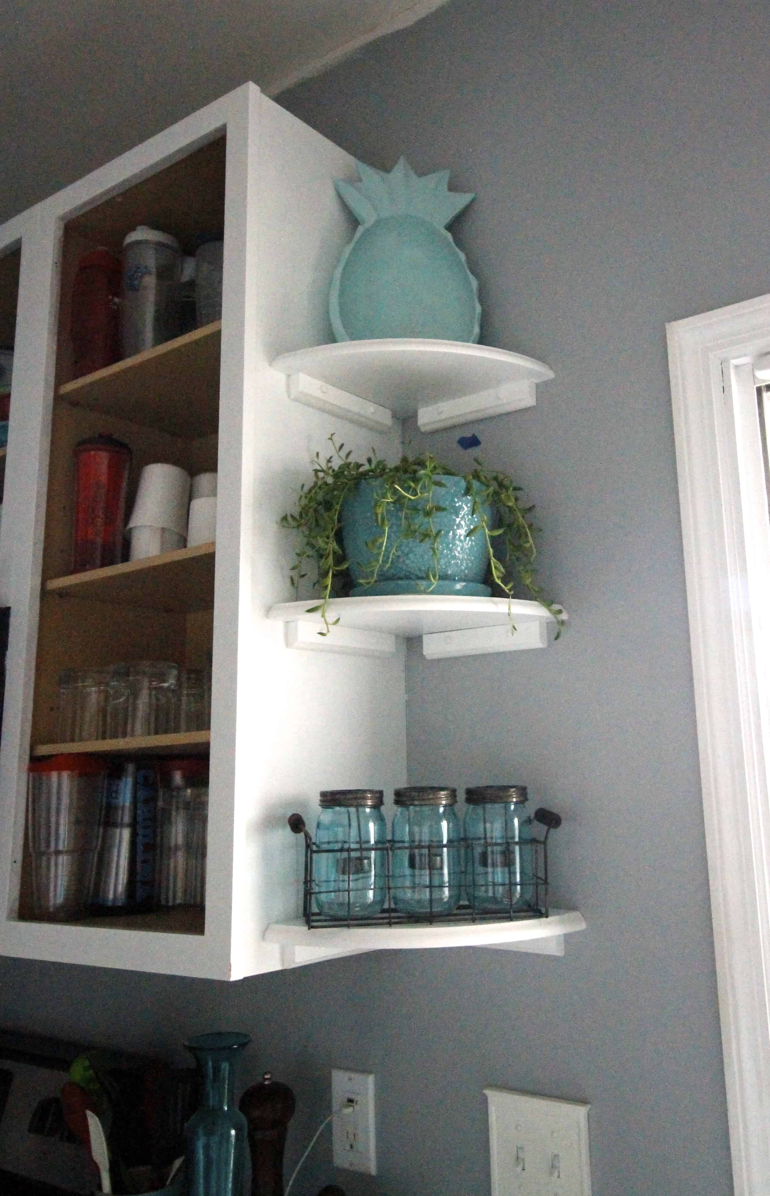 Easy Open Shelving in the Kitchen