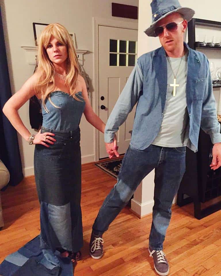 DIY Britney Spears and Justin Timberlake Denim VMAs Halloween Costume Charleston Crafted
