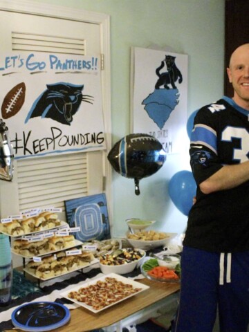 Carolina Panthers Superbowl Football Party - Charleston Crafted