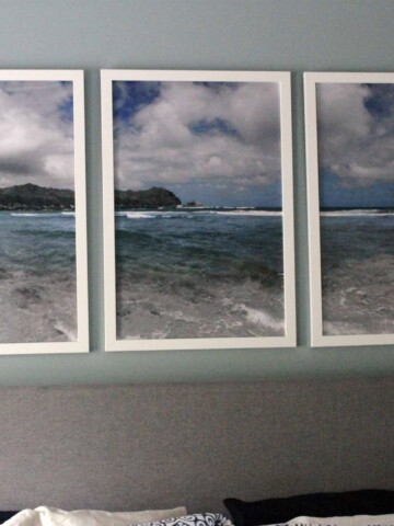 Gorgeous Kauai Photo Triptych Over the Bed - Charleston Crafted