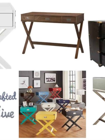 Friday Five - Campaign Furniture Under $200 - Charleston Crafted