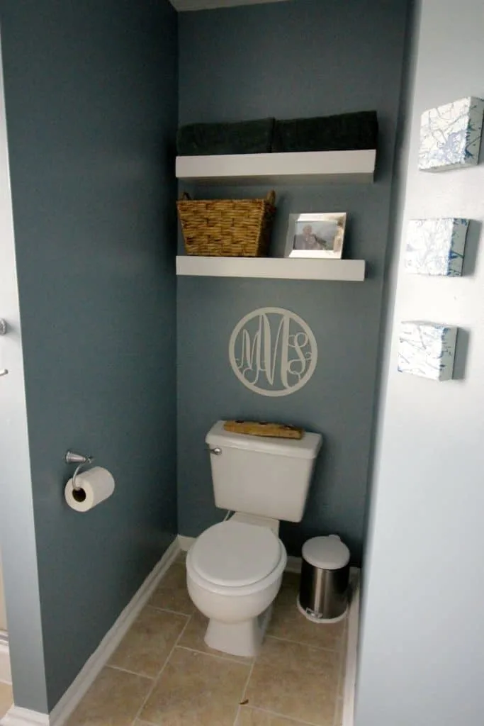 DIY Hanging Storage Bins For Over The Toilet Storage – Practically