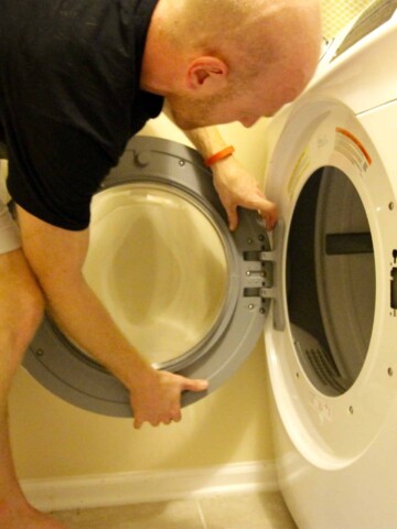 How to reverse a dryer door - charleston crafted