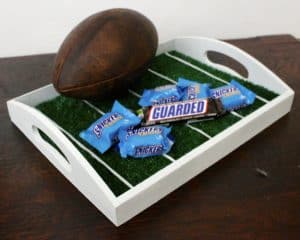 DIY Football Field Serving Tray