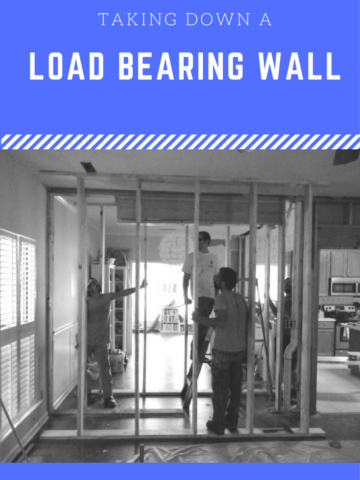 taking down a load bearing wall - charleston crafted