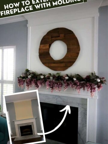 How to extend your fireplace with molding - Charleston Crafted