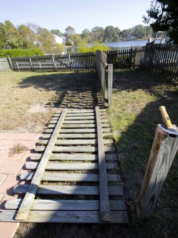 Removing the Dog Run - Charleston Crafted