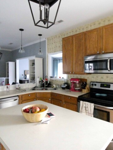 Current State of the Kitchen pre-makeover - Charleston Crafted