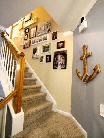 A Staircase Gallery Wall - Charleston Crafted