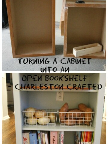 Turning a Cabinet into an Open Bookshelf