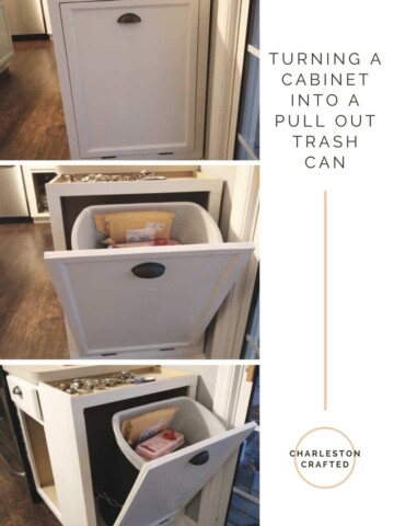 Turning a Cabinet into a Pull Out Trash Can - Charleston Crafted