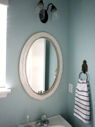 DIY Round Rope Mirror Tutorial - Charleston crafted