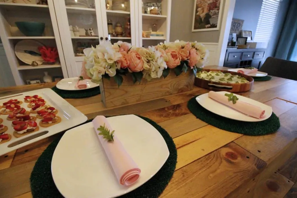 A Pink & Green Floral Spring Tablescape - Charleston Crafted