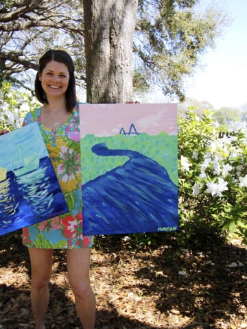 DIY Painting Landscapes for the $100 Room Challenge - Charleston Crafted