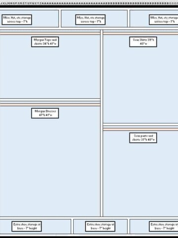 ORC: How to Design a Closet Organization System in Microsoft Excel - Charleston Crafted