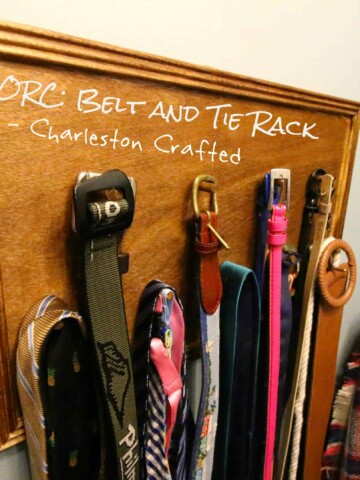 ORC: Belt and Tie Rack - Charleston Crafted