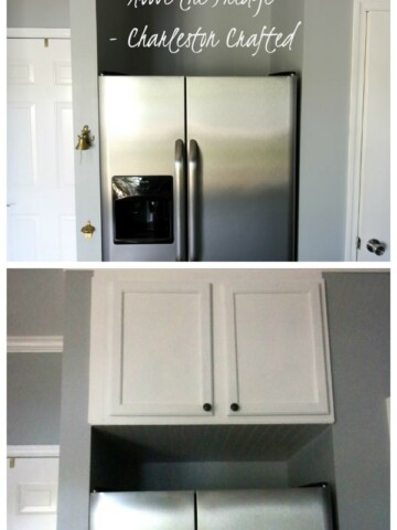 Relocating the Cabinet Above the Fridge - Charleston Crafted