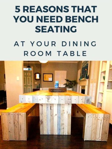 5 reasons that you need bench seating at your dining room table - Charleston Crafted