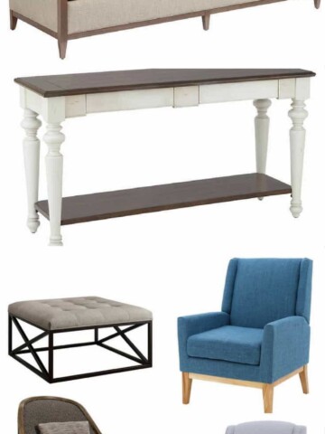 Gorgeous Living Room Furniture that you wouldn't believe came from COSTCO! via Charleston Crafted