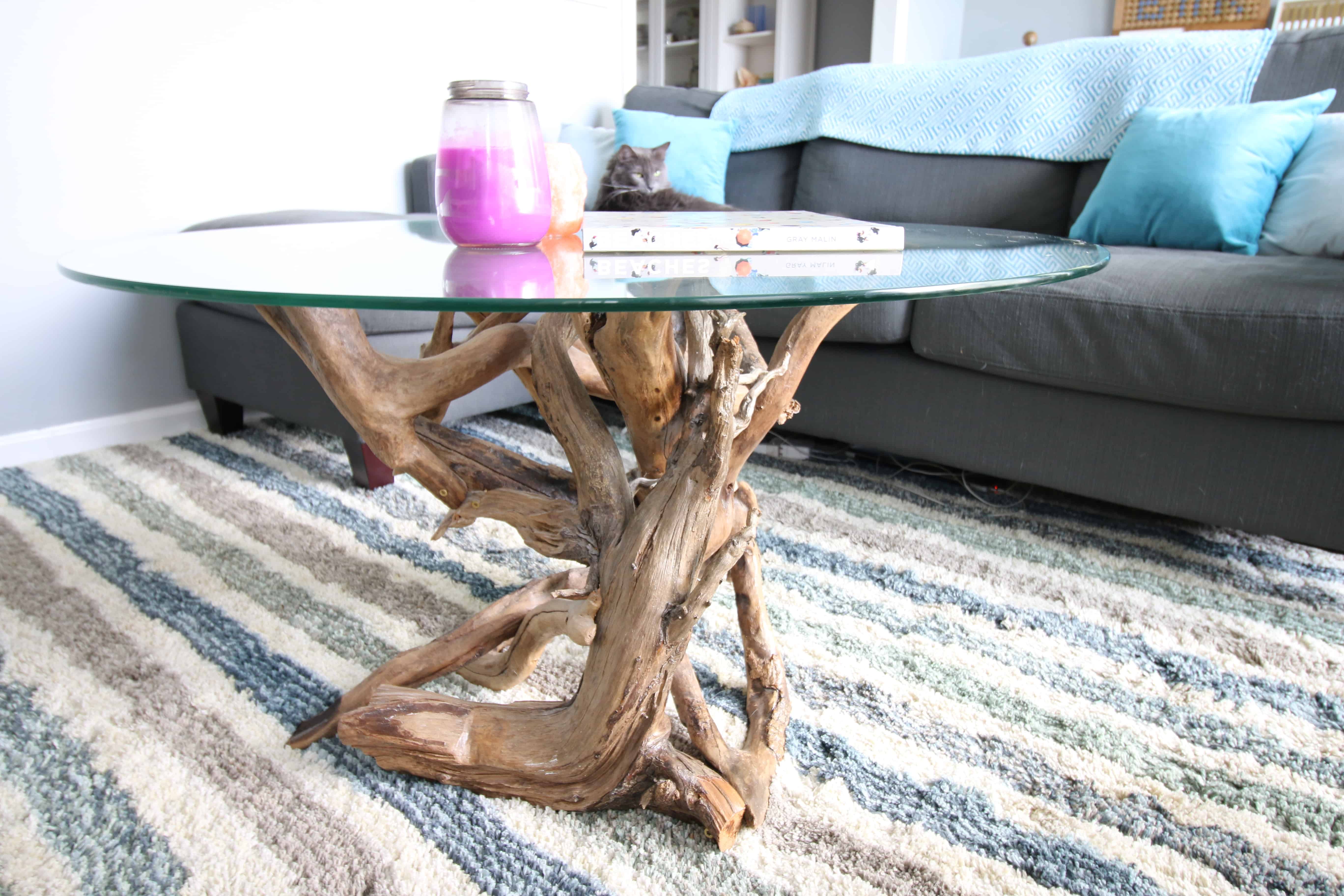 driftwood kitchen table and chair
