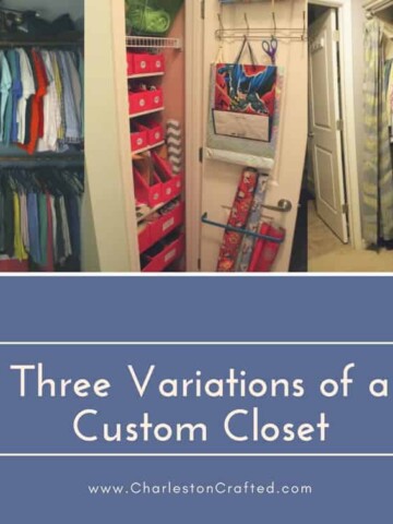 Three Variations of a Custom Closet - Charleston Crafted