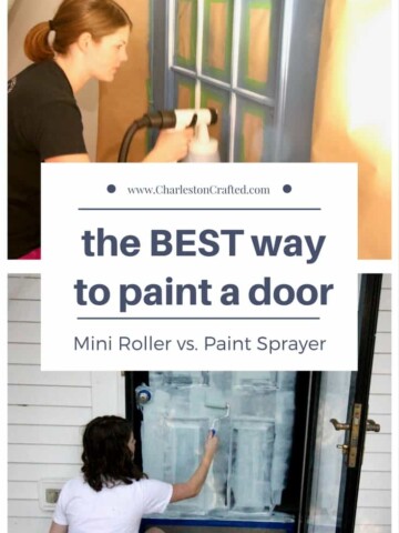 Which is the BEST Way to Paint a Door: Roller or Sprayer? Charleston Crafted