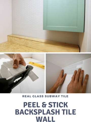 How to Hang a Peel & Stick Aspect Tile Accent Wall via Charleston Crafted