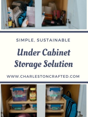 Under Cabinet Storage Solution via Charleston Crafted