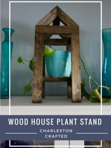 Wood House Plant Stand - Charleston Crafted