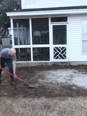 Removing Our Old Patio - Charleston Crafted