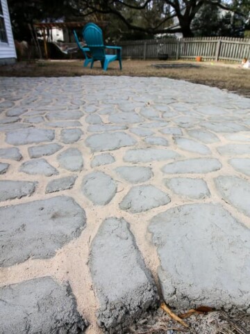 How to add Polymeric Sand to Quikrete Walkmaker Pavers via Charleston Crafted