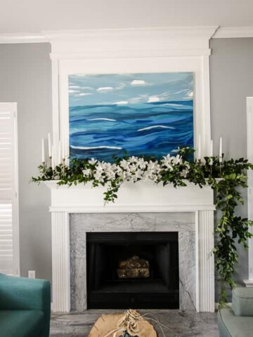 Spring Floral Azalea Mantel via Charleston Crafted