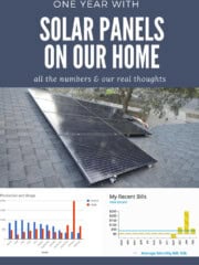 One year with solar panels in our home - all the usage and production actual numbers and our real thoughts via Charleston Crafted