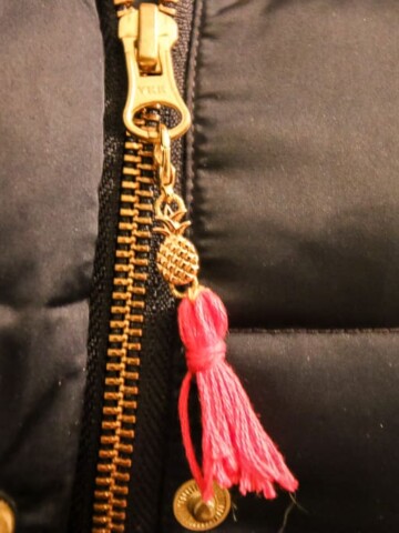 DIY Removable Pineapple Tassel Zipper Pull - Charleston Crafted