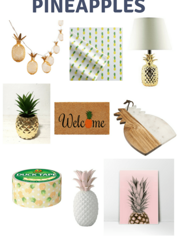 Pineapple Decor For Summer via Charleston Crafted