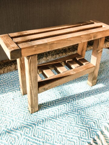 DIY Wooden Foot Rest - Charleston Crafted