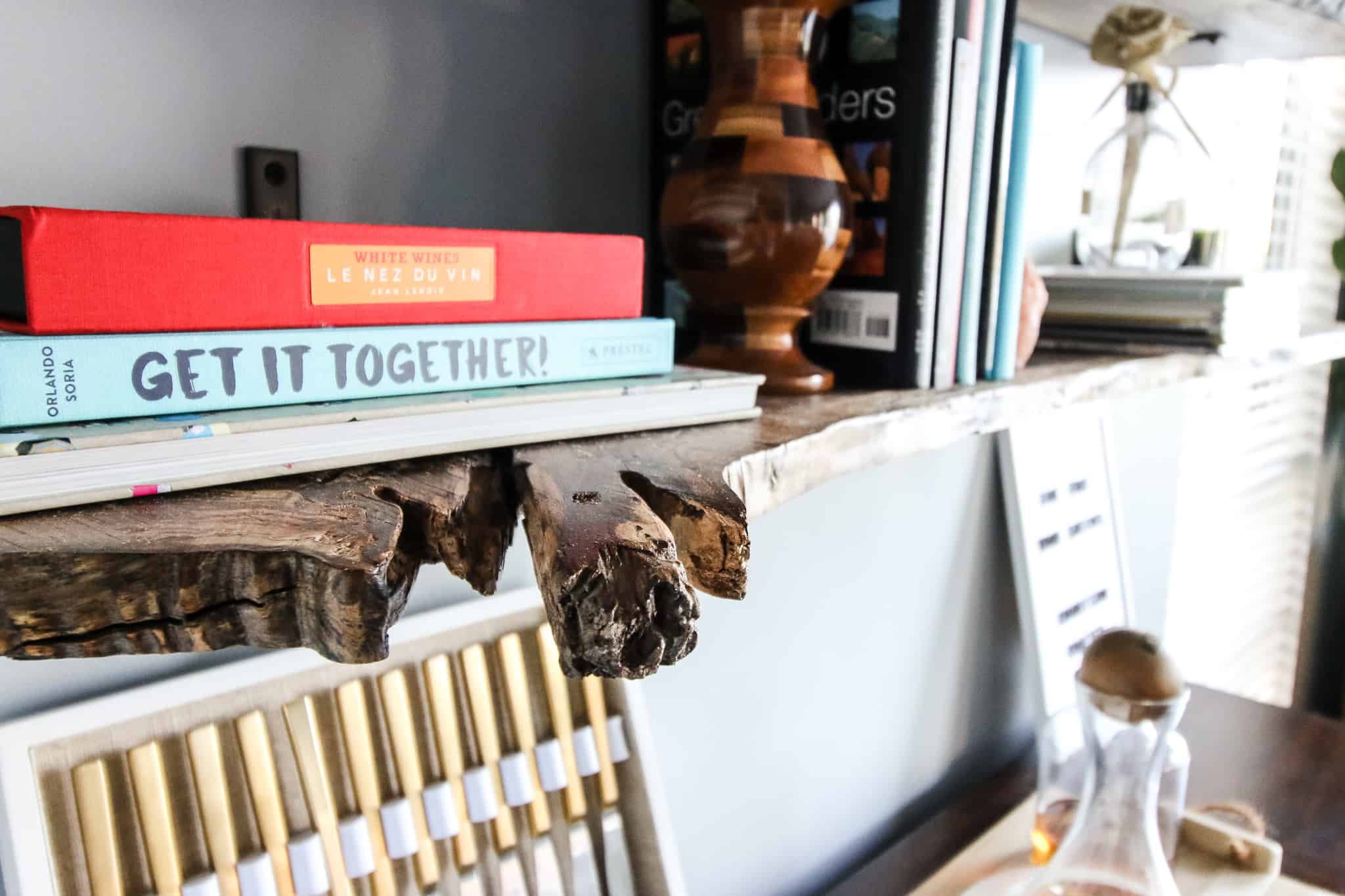 DIY Live Edge Wood Shelves - the Easiest Tutorial!