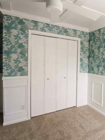 Bi-fold closet door makeover