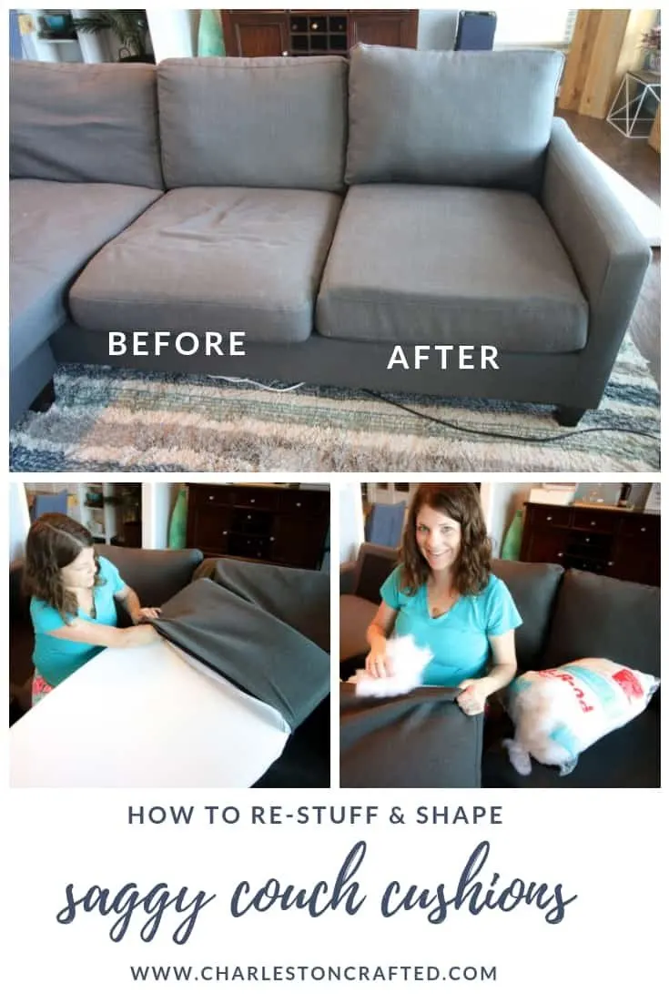 Shrinking Cushion foam!  Cushions on sofa, Diy furniture couch