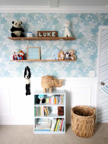 nursery shelves