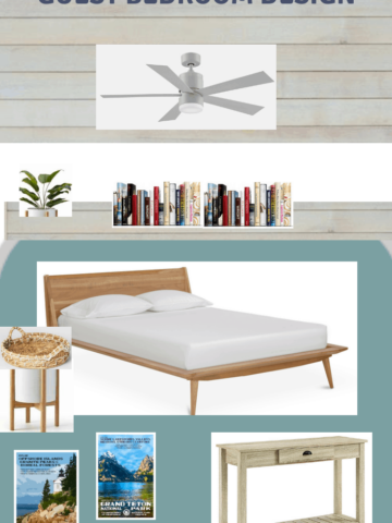 guest bedroom mood board